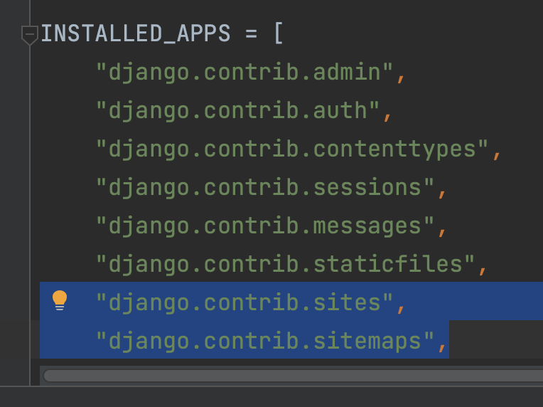 Install Django apps
