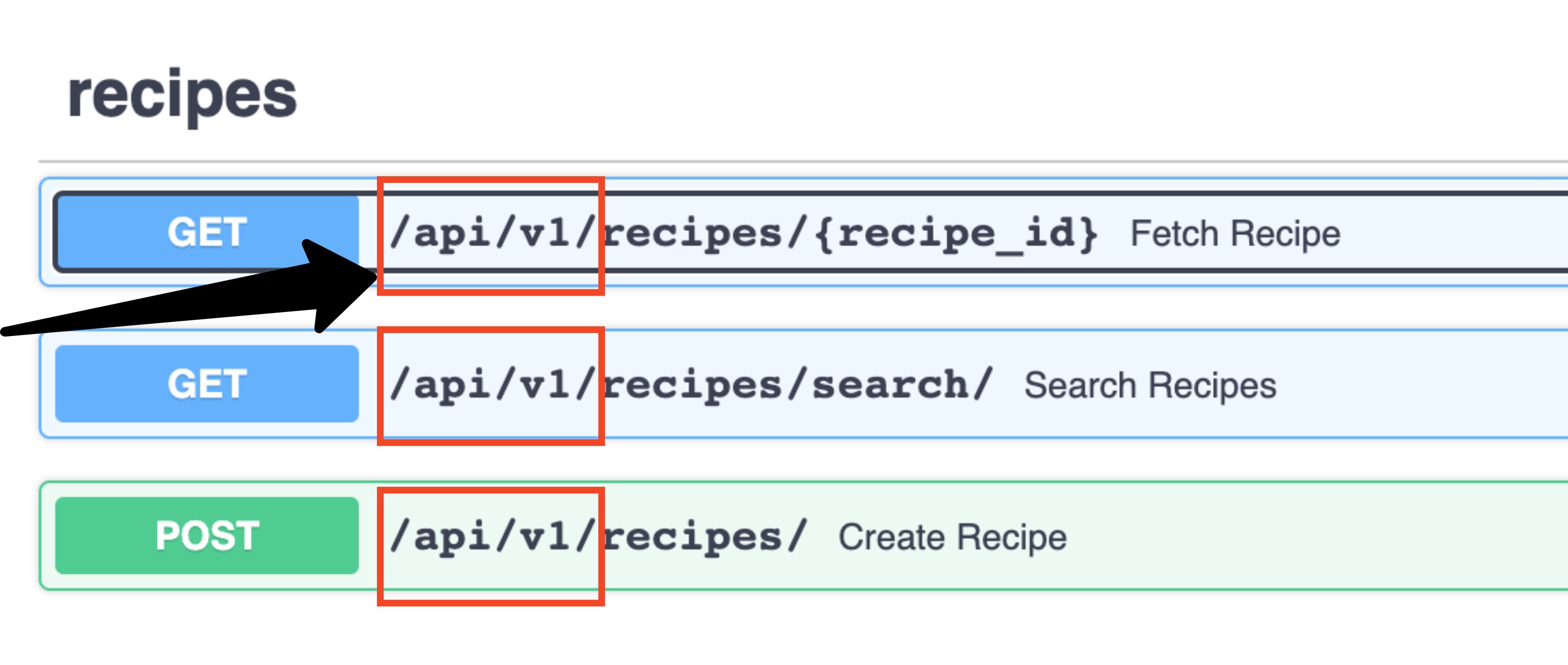 Versioned FastAPI endpoints